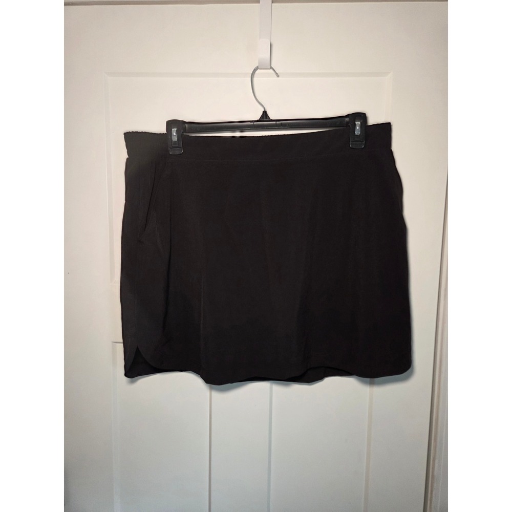 Calia by Carrie Underwood Black Athletic Skort XXL Elastic Waist Mesh Liner